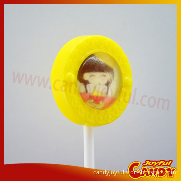 Cartoon Girl Yellow Lollipop
